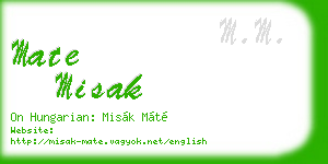 mate misak business card